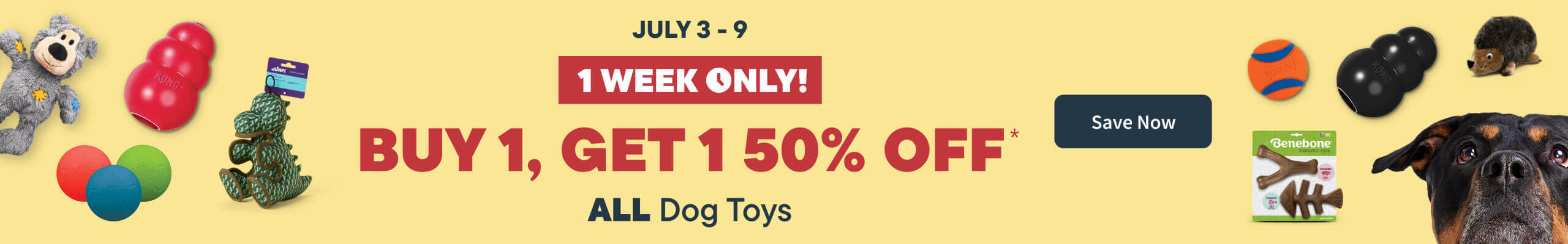 Shop All Dog Toys until July 9. 1 Week Only!