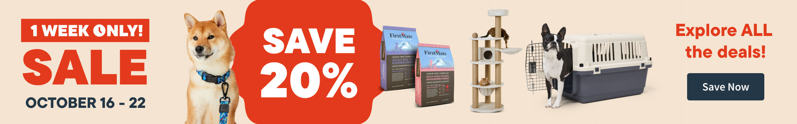 October 16-22 1 week only Sale. Save Now