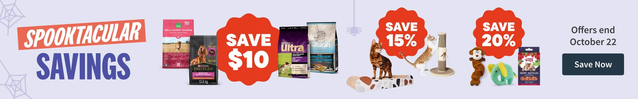 Spooktacular Savings, Offers end October 22. Save Now